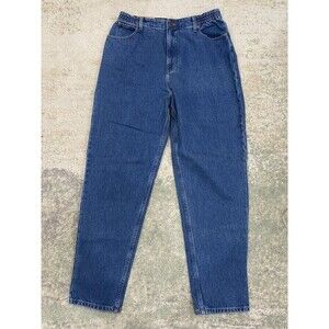 L.L. Bean Jeans Women's 16 MT Blue Original Fit Relaxed Elastic Waist Pants